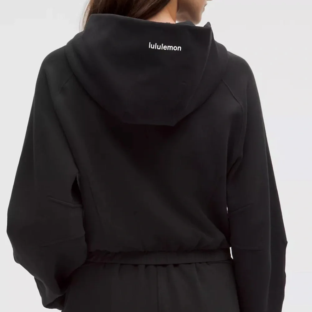 ***BRAND NEW*** Lululemon Loungeful Relaxed-Fit Full-Zip Cropped Hoodie, Size M - Picture 2 of 9